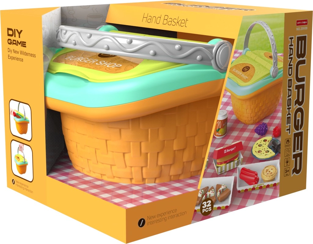 E-shop Herný set piknikový košík s burgerom