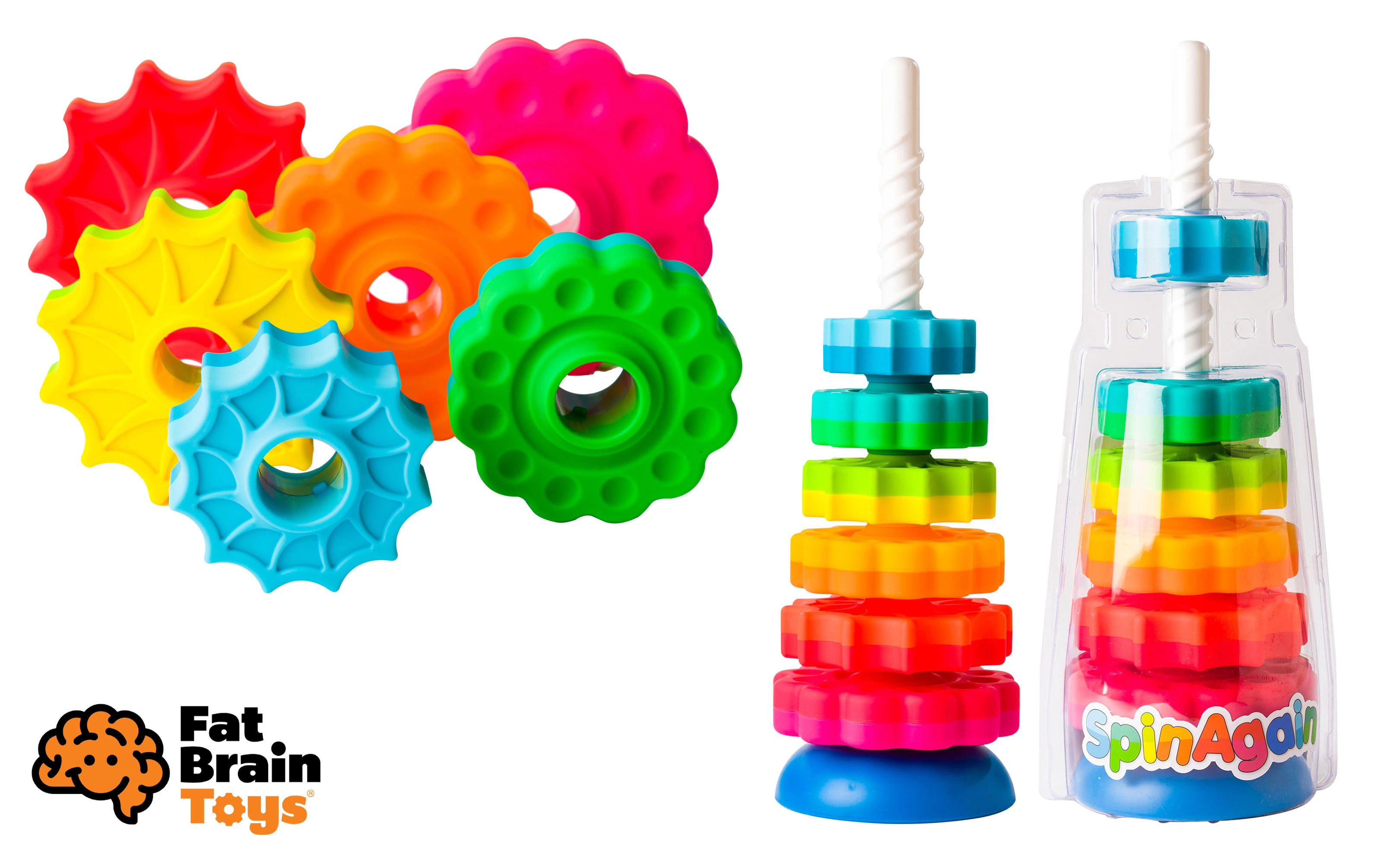 E-shop Fat Brain Věž s disky SpinAgain