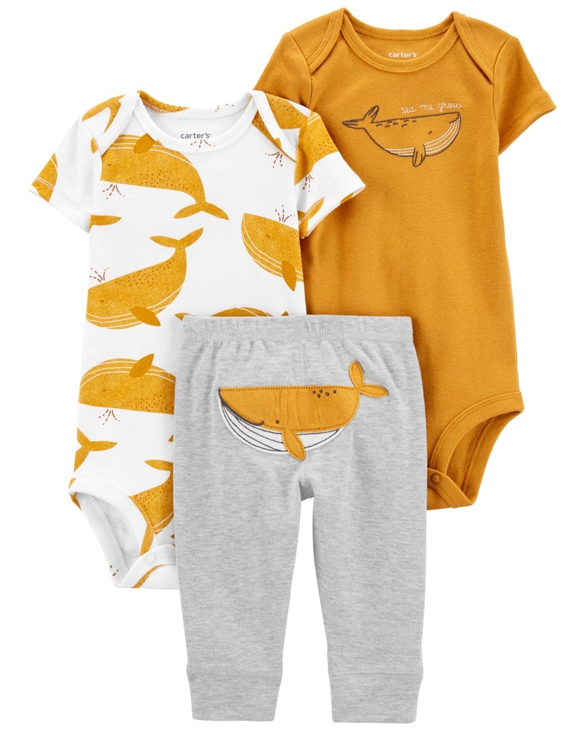 E-shop Carter's Set 3dielny tričko kr. rukáv tepláky body bez rukávov Yellow Ocean chlapec LBB