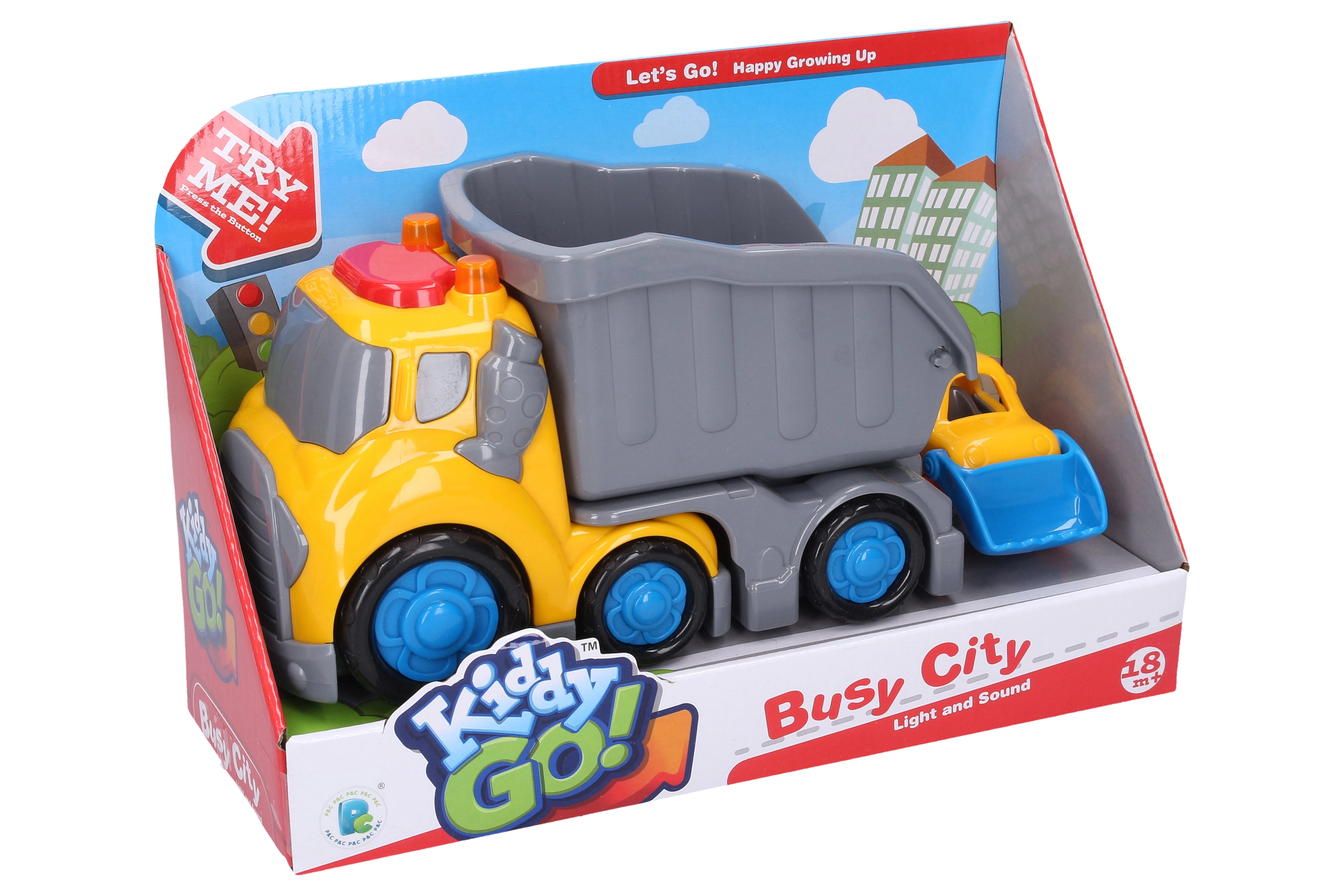 Wiky Vehicles Kiddy Auto sklápacie s efektami 195 cm buldozér 8 cm