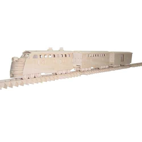E-shop Woodcraft drevené 3D puzzle – vlak