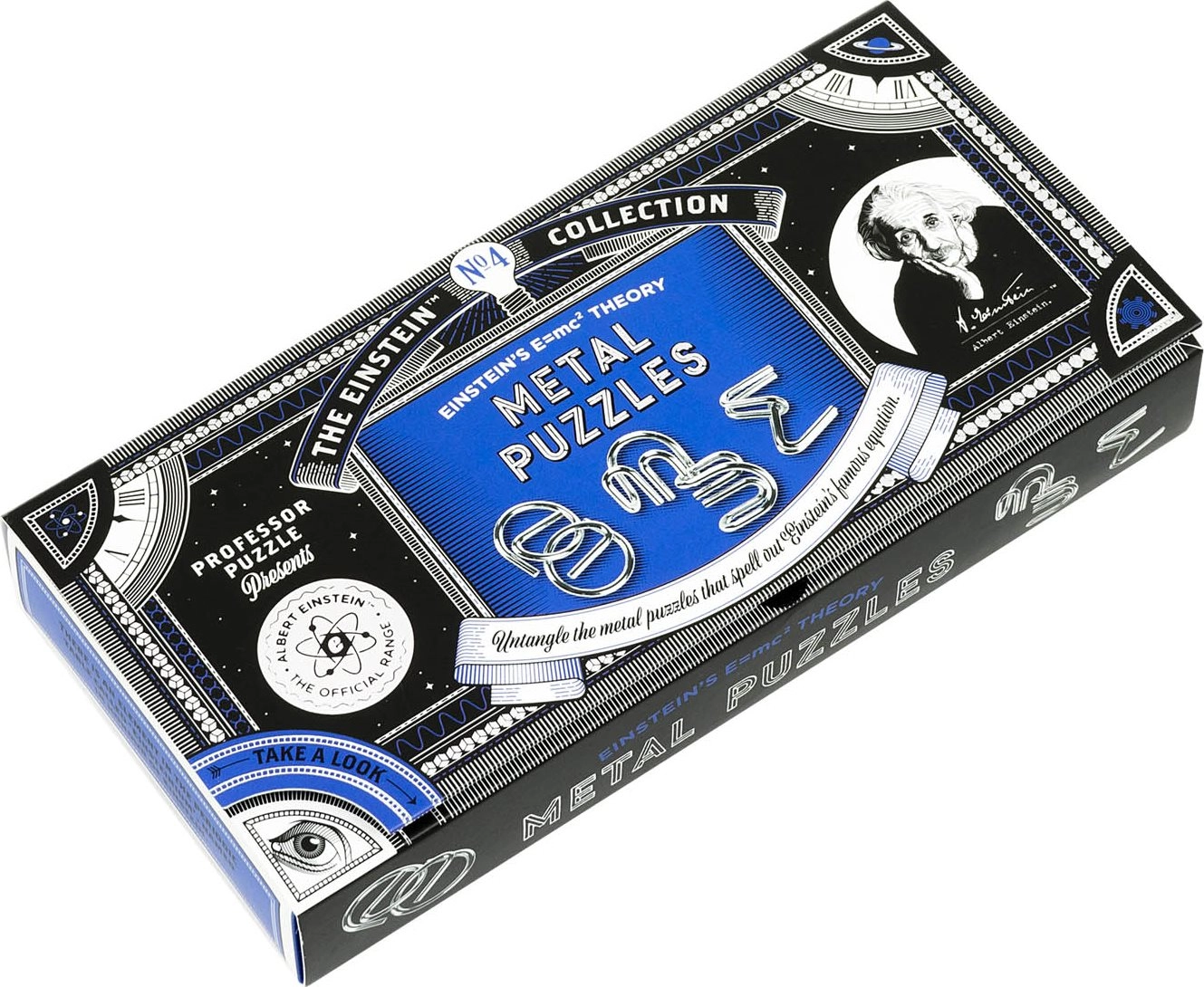 E-shop PROFESSOR PUZZLE Hlavolam Albert Einstein č.4 Metal Puzzles