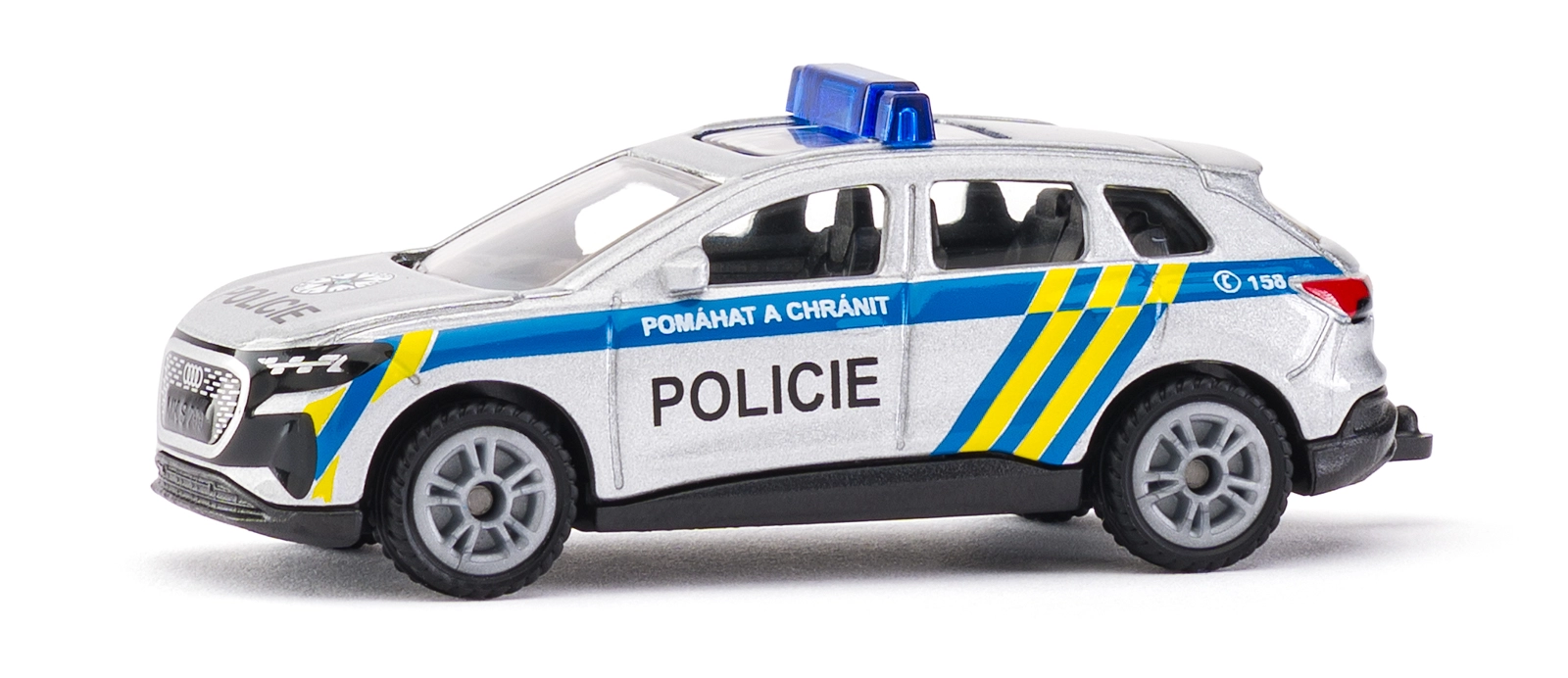 Siku Audi Q4 e-tron polícia – česká verzia