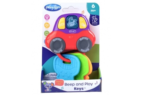 Playgro interaktívne kľúče so zvukmi a svetlami pre bábätká