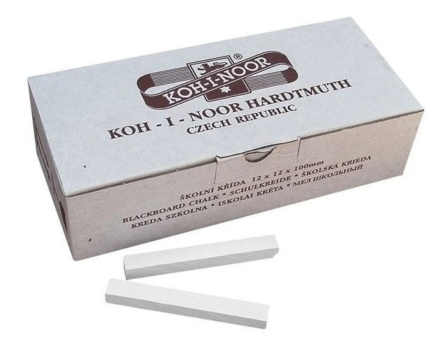 E-shop Koh-i-noor krieda školská biela sada 100 ks