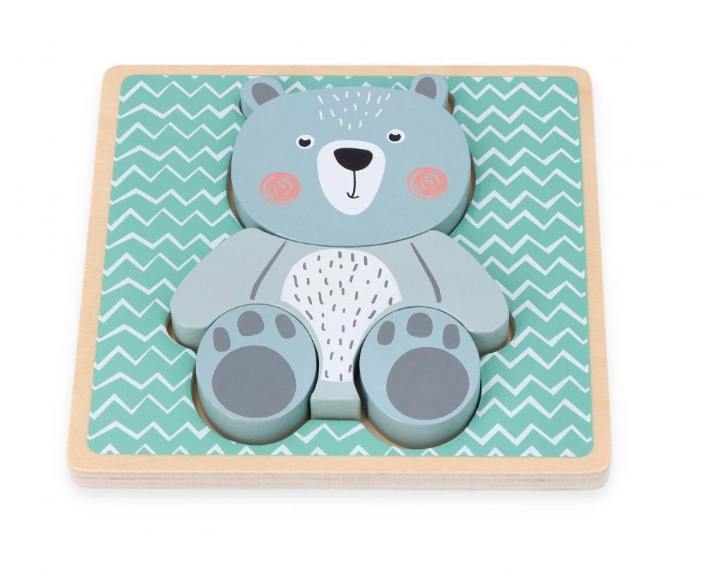 Adam Toys edukačný vkladačka Medveď mätová