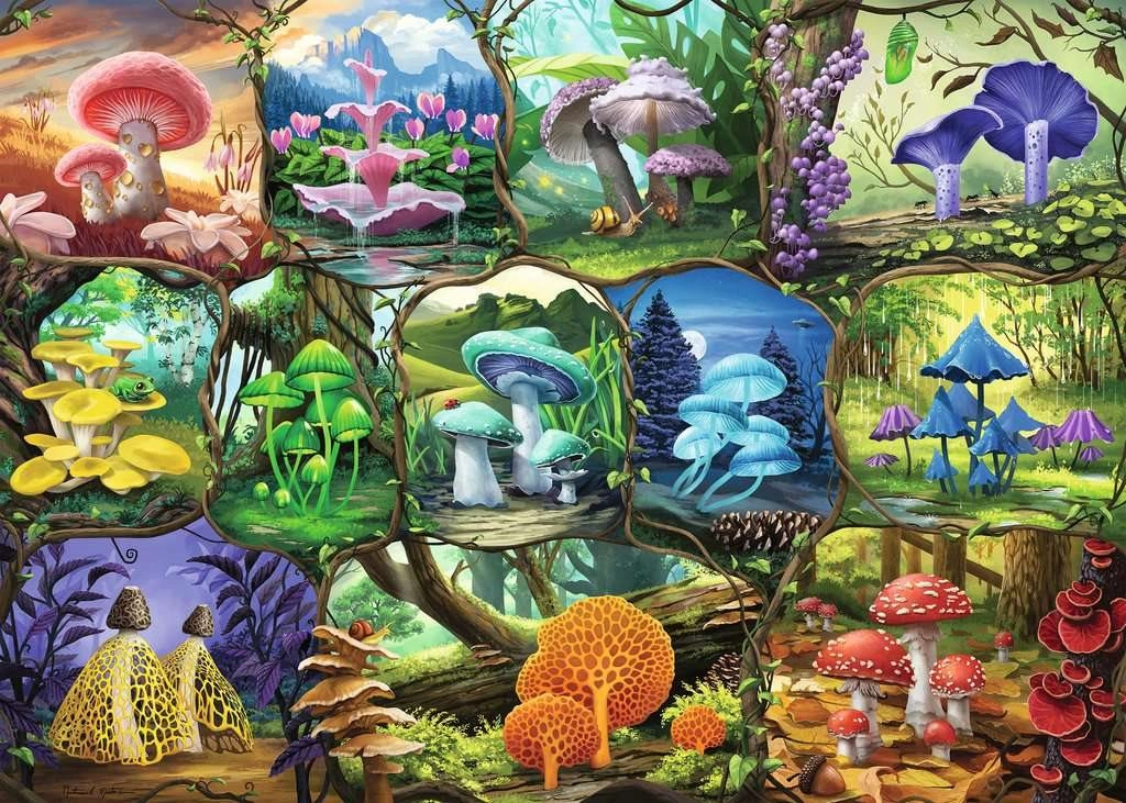 E-shop RAVENSBURGER Nádherné houby 1000 dielov