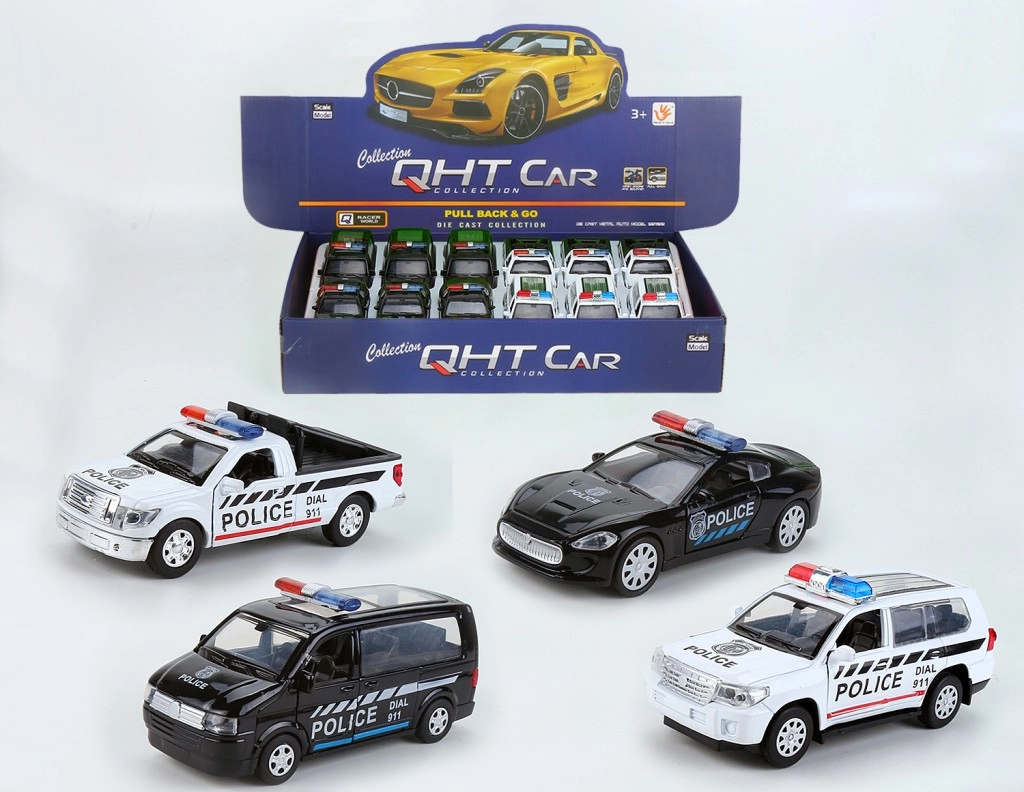 E-shop Alltoys Autíčko policejní 3604 osobák černý 1:35