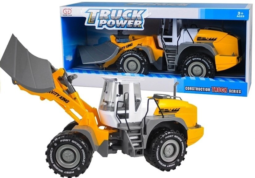 Lean Toys Buldozér plastový žlto-sivý