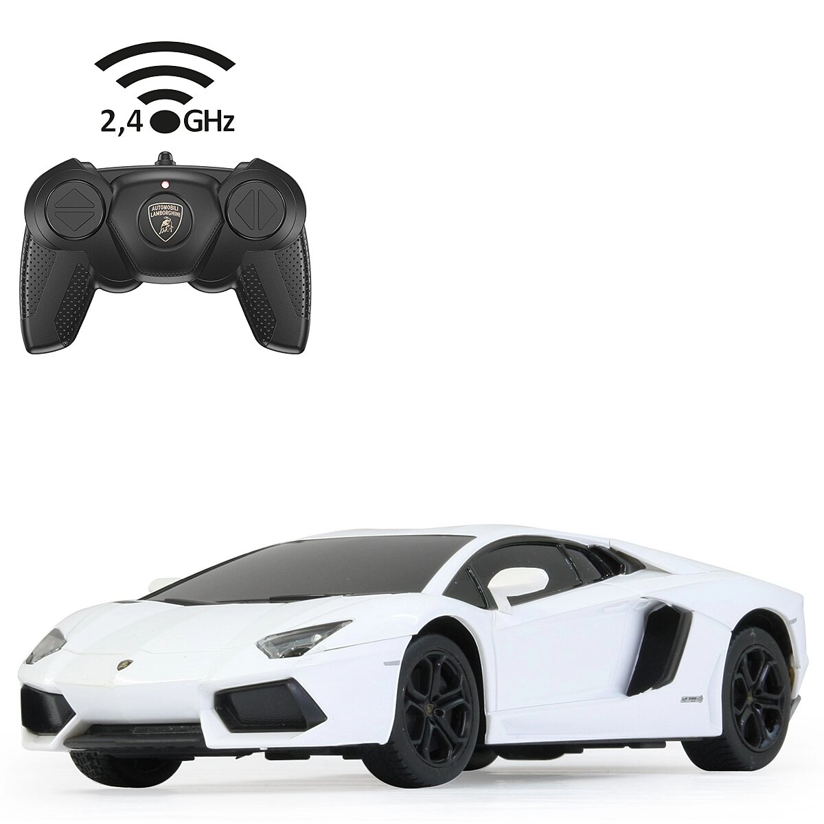 Rádiom ovládané auto Lamborghini Aventador 1:24 biele