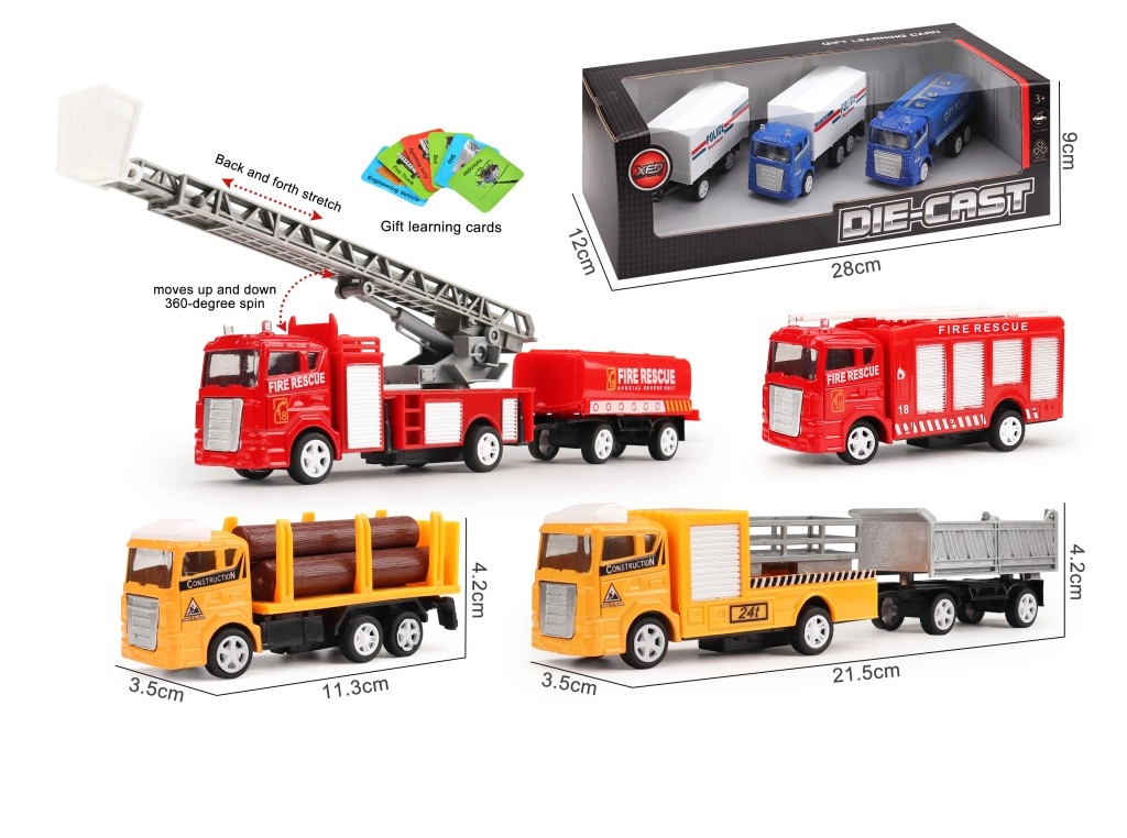 E-shop Alltoys Autíčko na pull back hasičský vůz