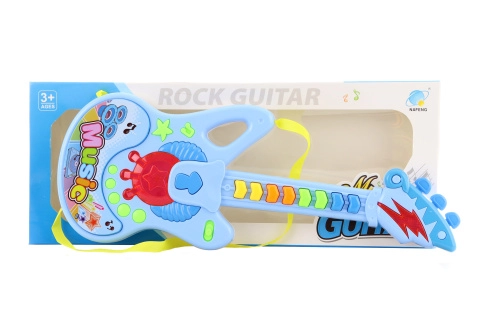 Detská plastová gitara na batérie