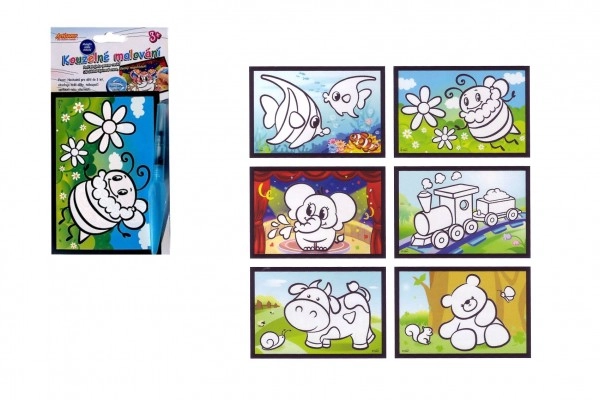 E-shop SMT Creatoys Kúzelné maľovanie vodou 6 druhov na karte 11x21cm