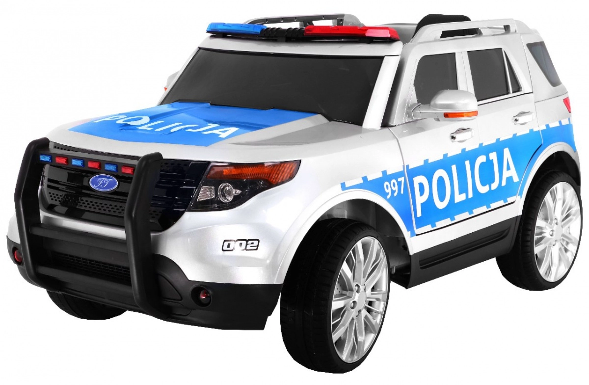 E-shop Detské policajné SUV na batériu so sirénami, svetlami, megafónom a diaľkovým ovládaním