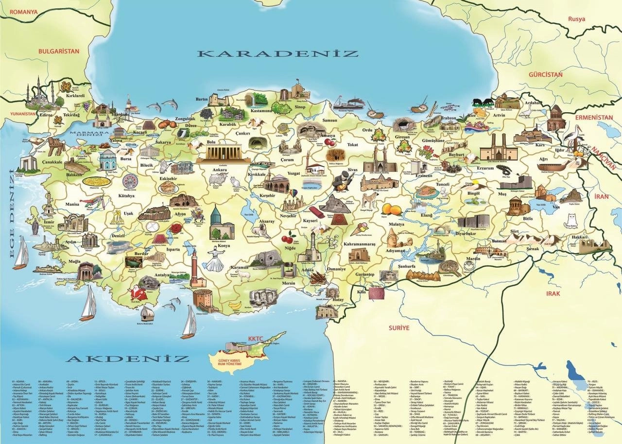 E-shop Art Karte der Türkei 260 dielov