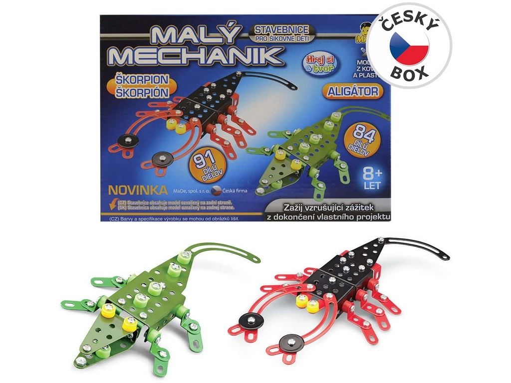Malý Mechanik stavebnica hračky
