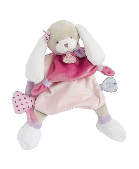 E-shop Doudou et Compagnie Paris šteniatko psík ružový 28 cm