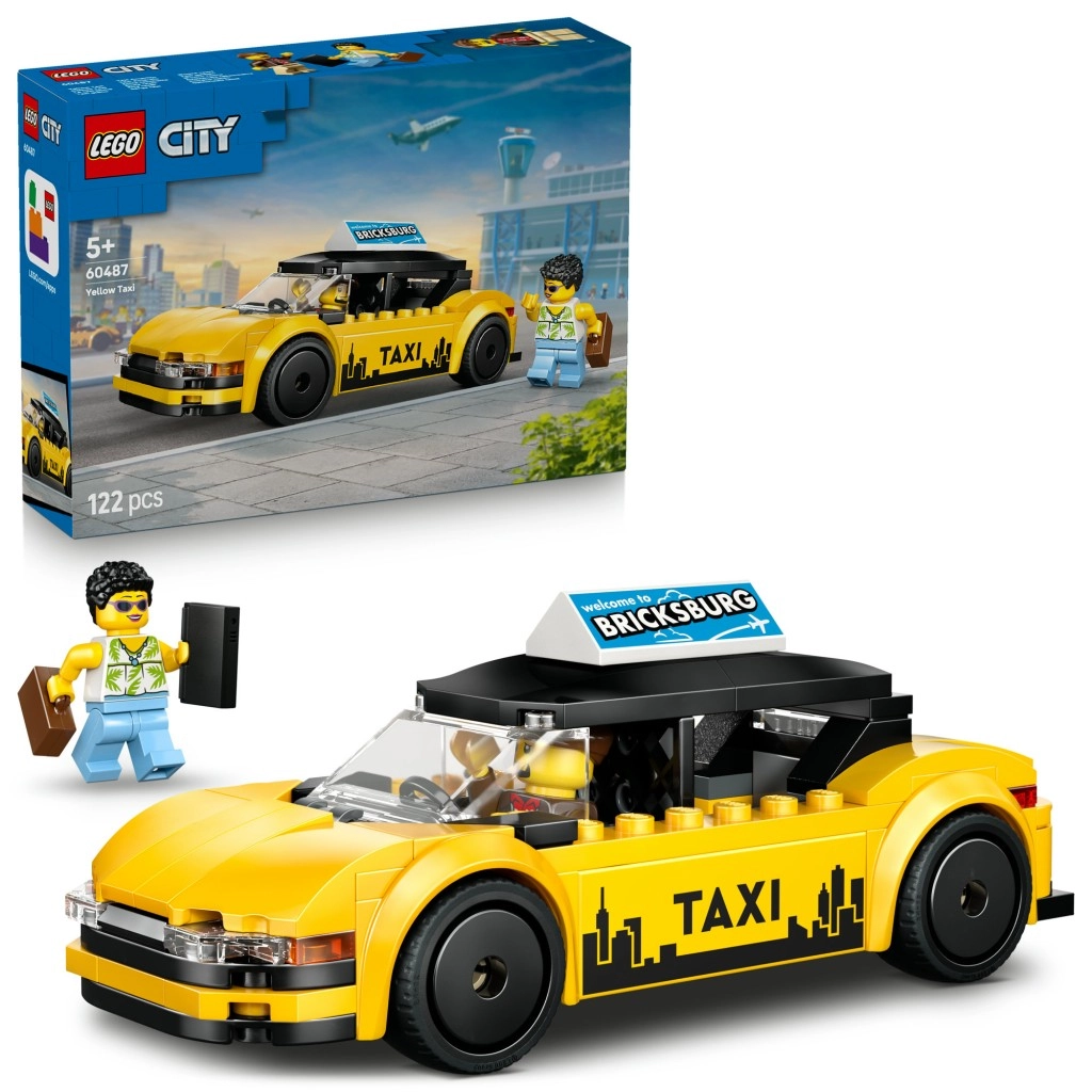 LEGO City žltý taxík