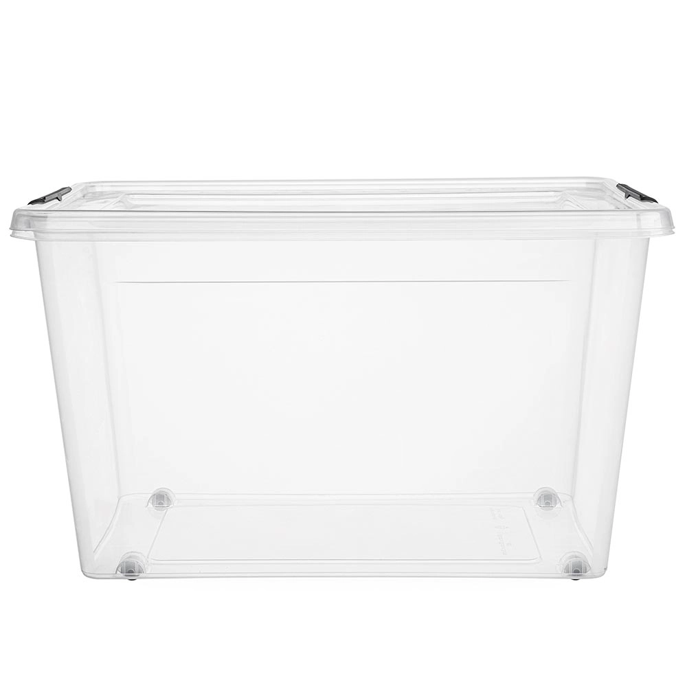 E-shop SimpleStore úložný box s vekom a kolieskami 60 l