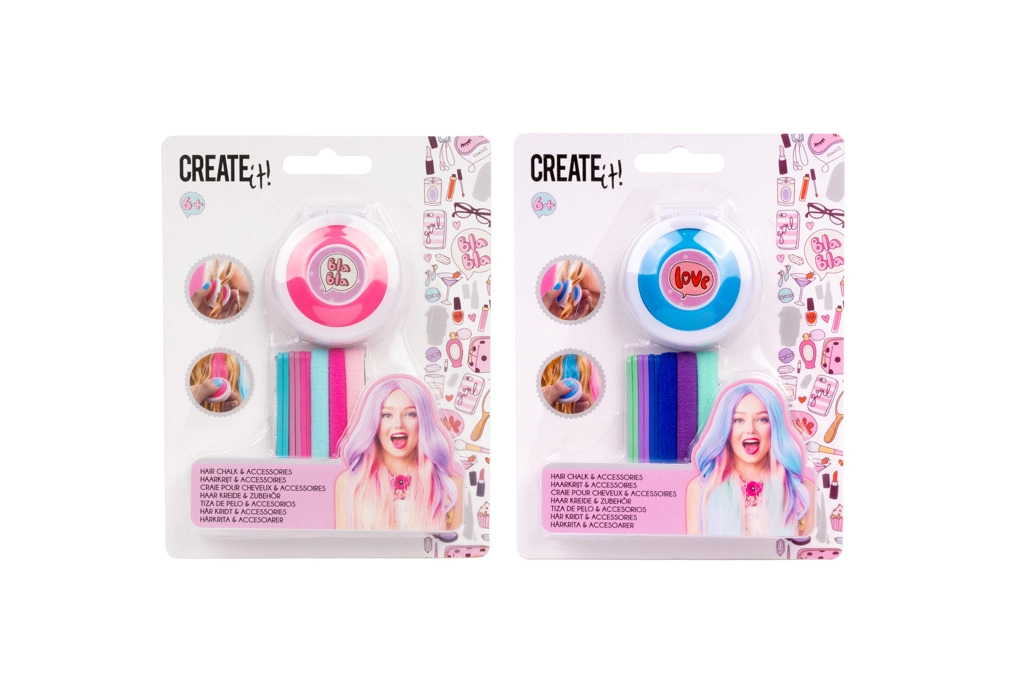 E-shop Sada farieb na vlasy s gumičkami CREATE IT!