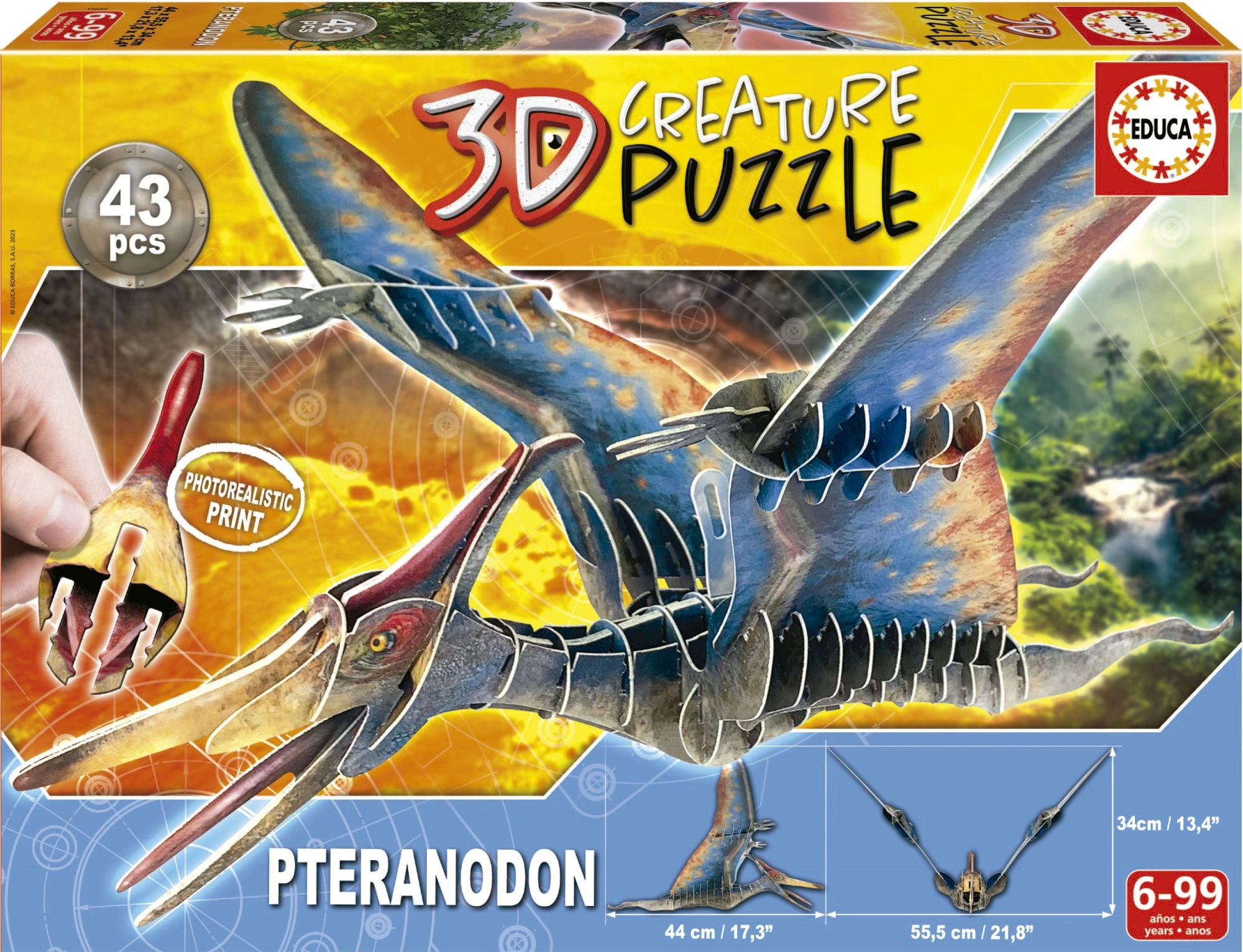 E-shop EDUCA 3D puzzle Pteranodon 43 ks