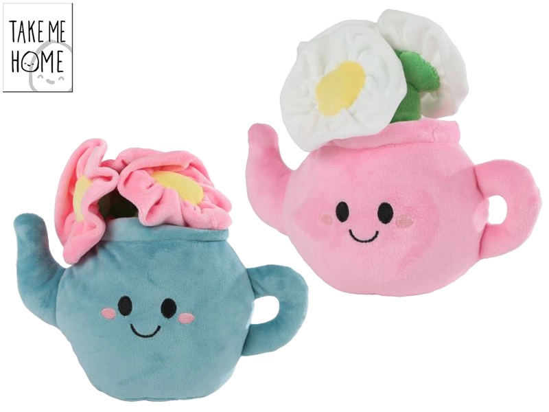 Plyšová hračka Take Me Home – izbová rastlina v čajovej kanvici