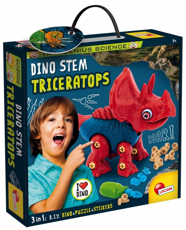 E-shop Stavebnica Som génius Dino Steam - Triceratops