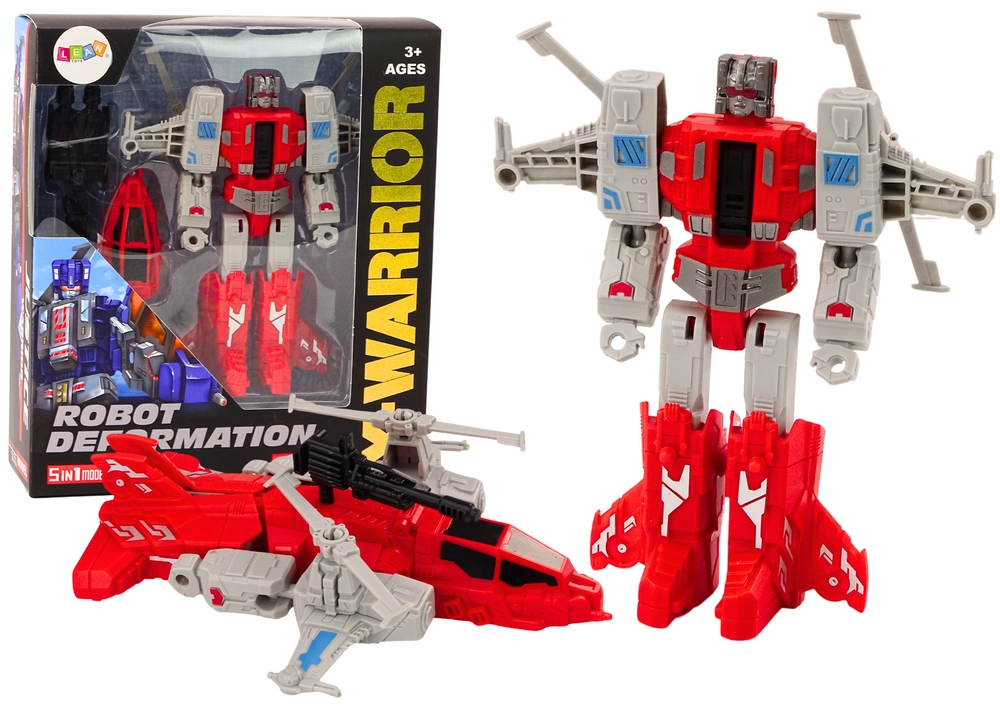 E-shop Robot-Helikoptéra 2v1 Transformácia X-Warrior Červený