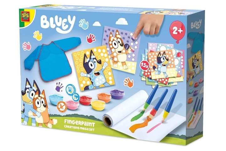SES Creative Bluey mega sada na maľovanie prstami