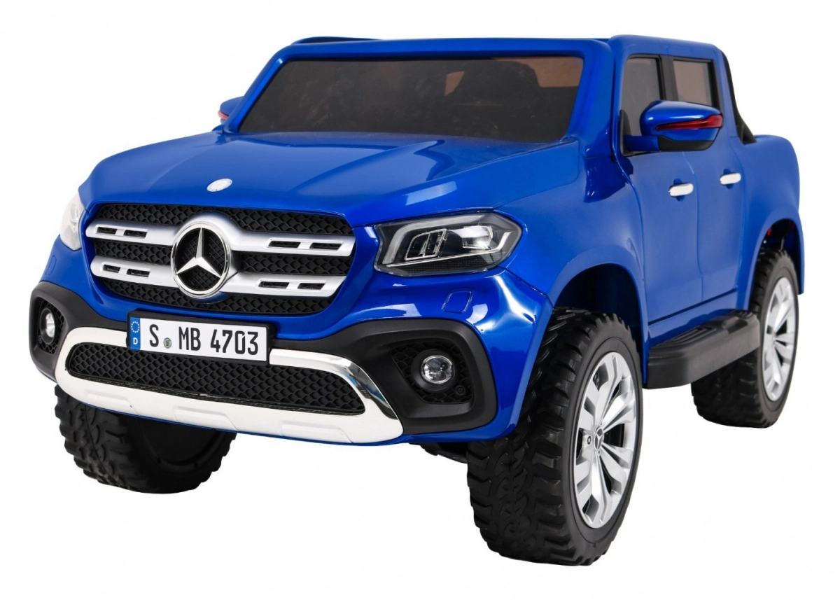 E-shop Detské elektrické autíčko MERCEDES-BENZ X‑Class 4x4 – lakované – Modré
