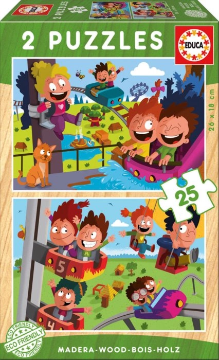 E-shop Educa drevené Cirkus a lunapark 2 x 25 dielov
