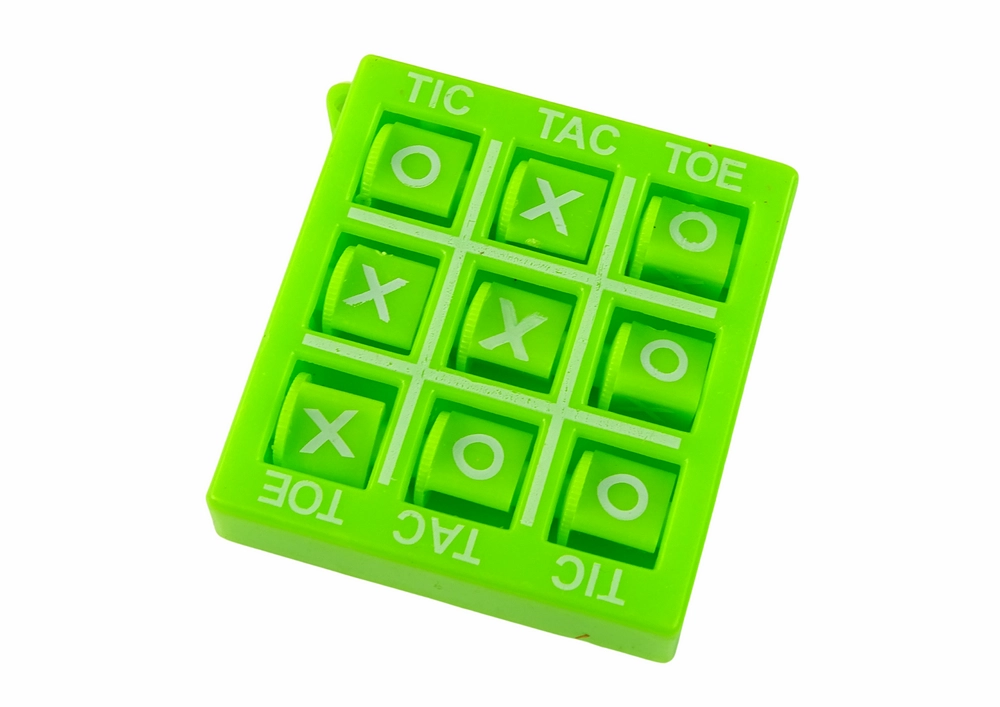 E-shop Lean Toys Hra Piškvorky 4,5 cm zelená