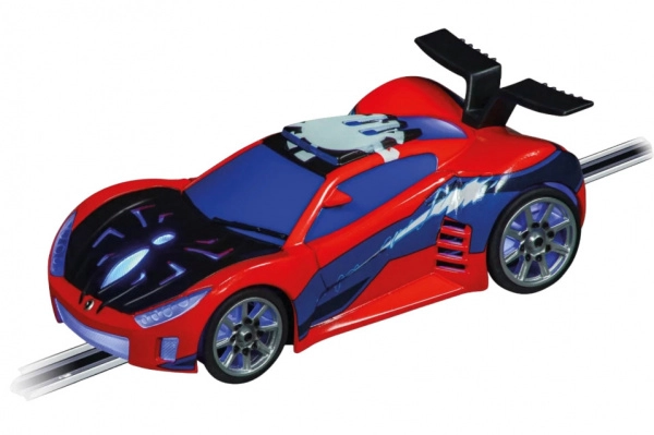 Auto SPIDER-MAN Speed Shifter modré pre autodráhu GO!!! 1:43