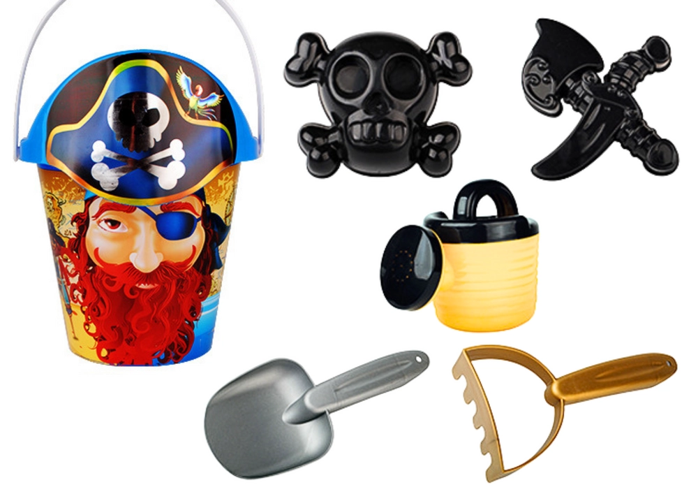 E-shop Lean Toys Súprava do piesku Pirát sada 6 kusov