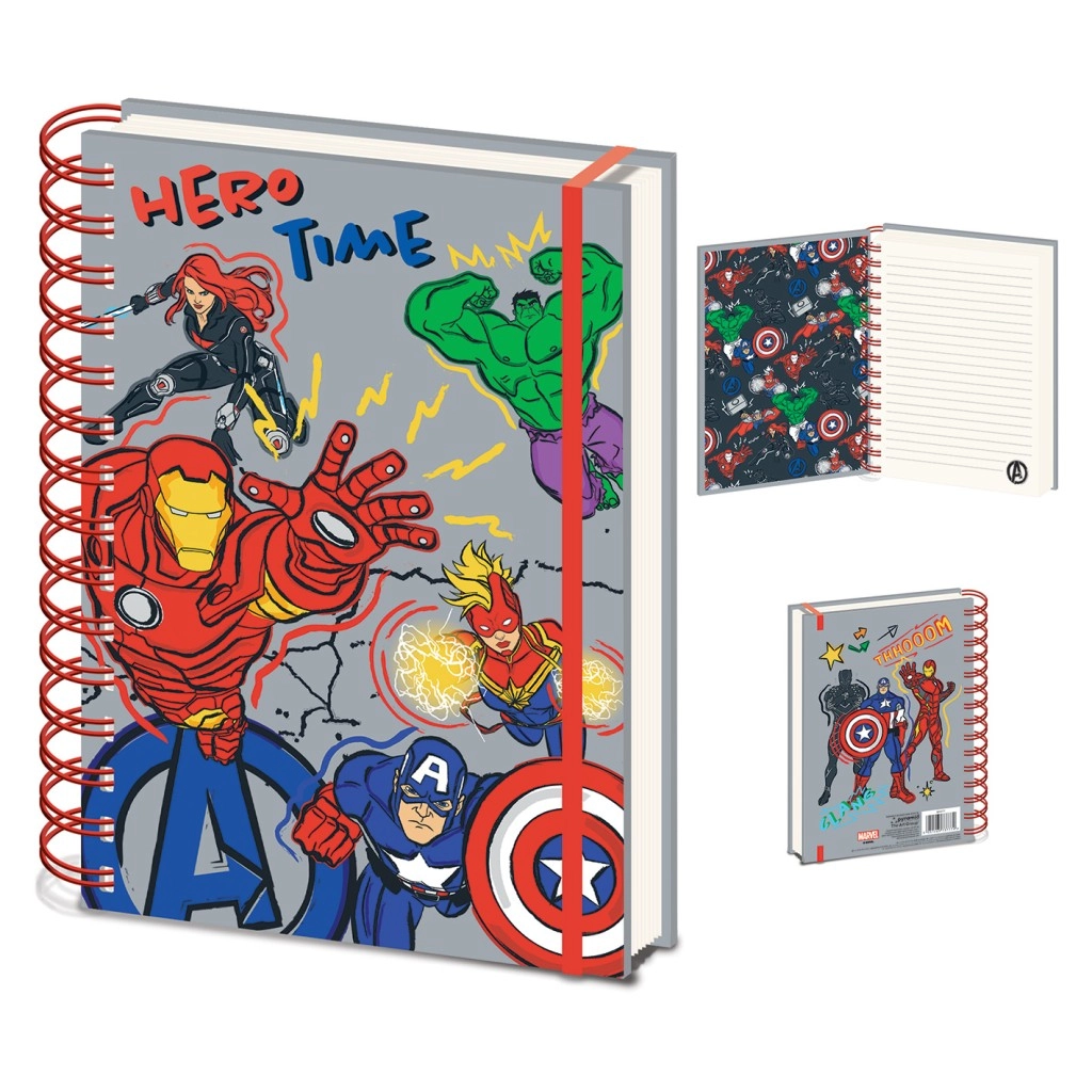 E-shop Krúžkový blok A5 AVENGERS Hero, linajkovaný