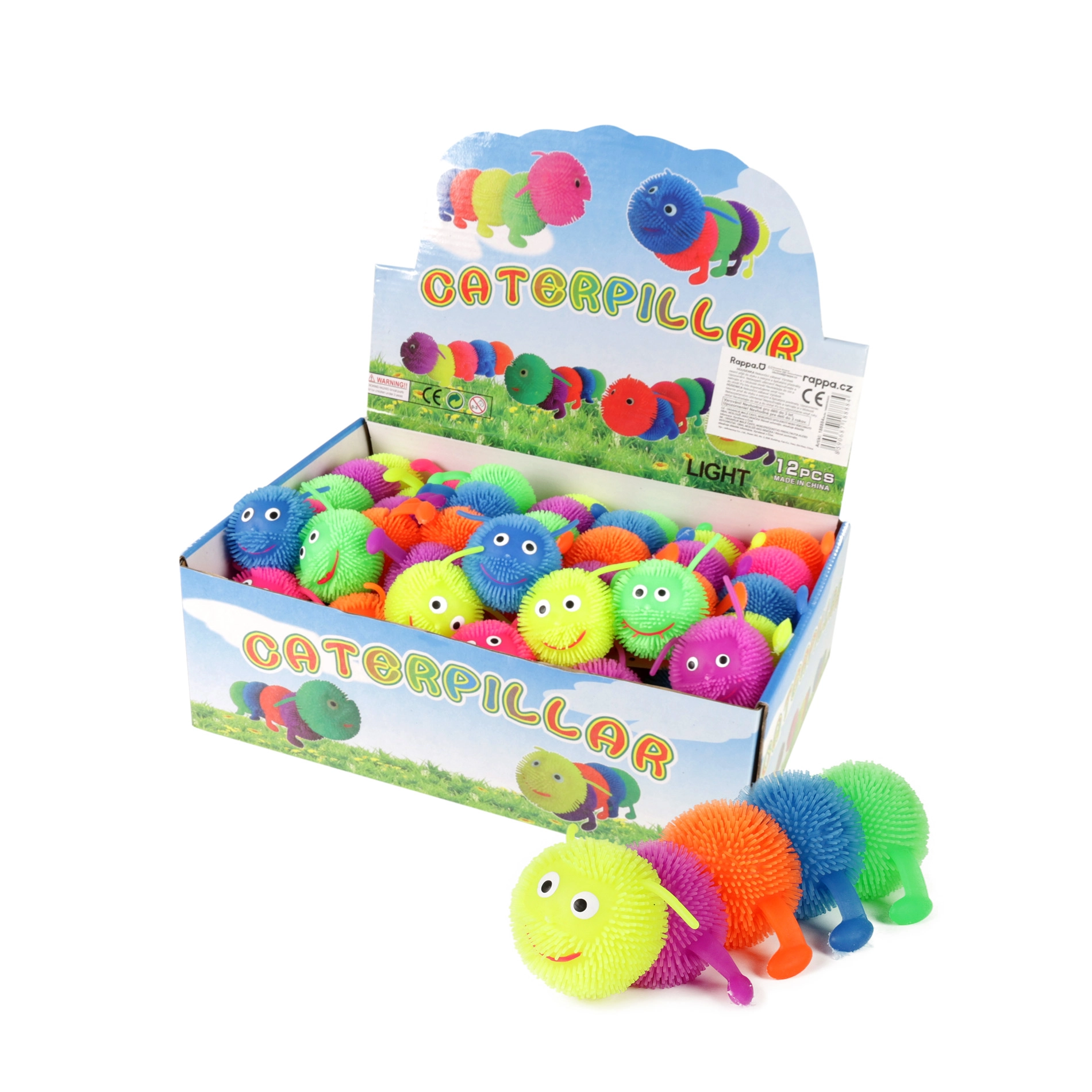 E-shop Natáhovacia puffer housenka 16 cm
