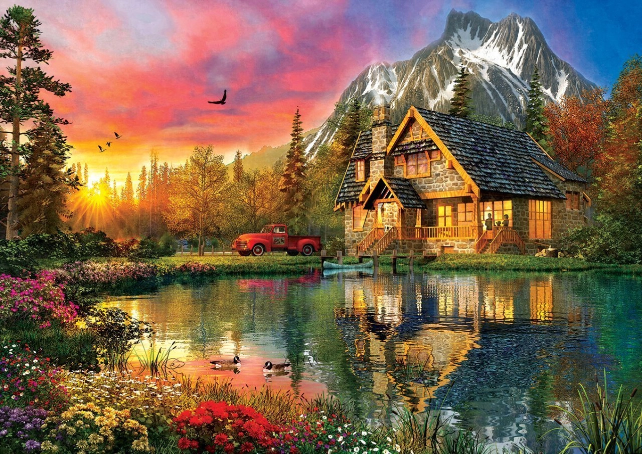 E-shop ART PUZZLE Puzzle Štyri ročné obdobia v jednom okamihu 2000 dielikov