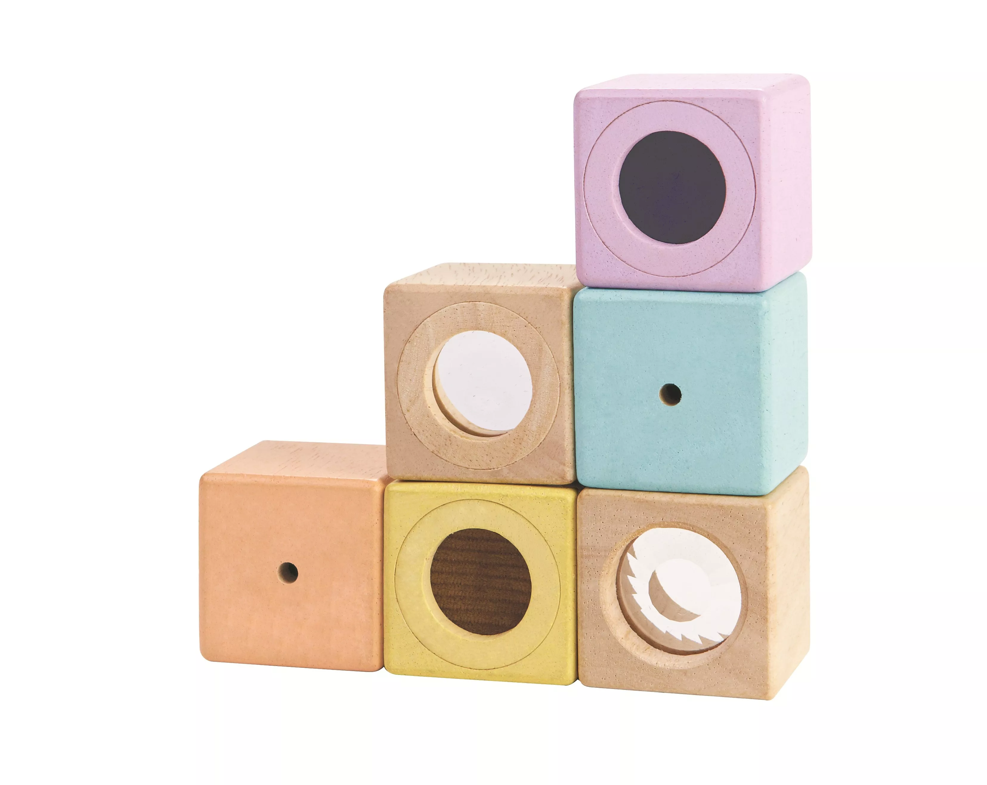 Plan Toys zmyslové kocky 6 ks PlanLifestyle