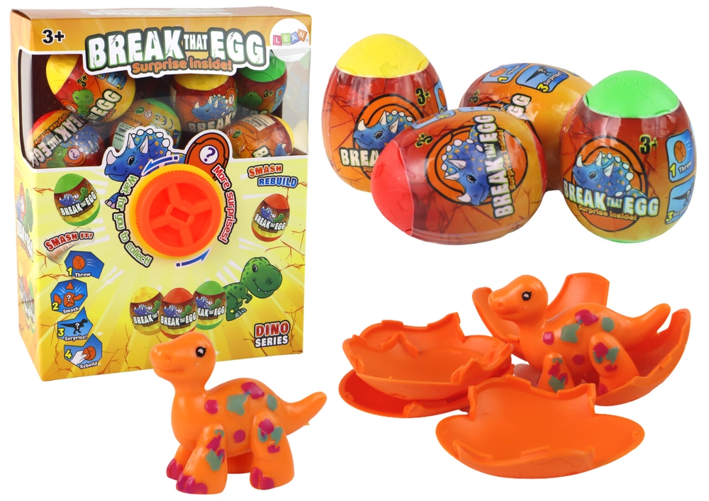 E-shop LEAN Toys Farebná škrupina na kreslenie dinosaurích vajec 12 ks.