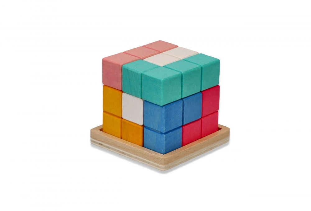 Adam Toys drevená kocka TETRIS