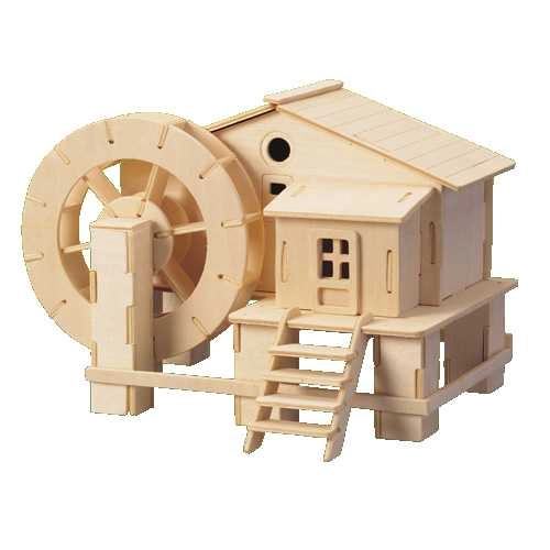 Drevené 3D puzzle Vodný Mlyn
