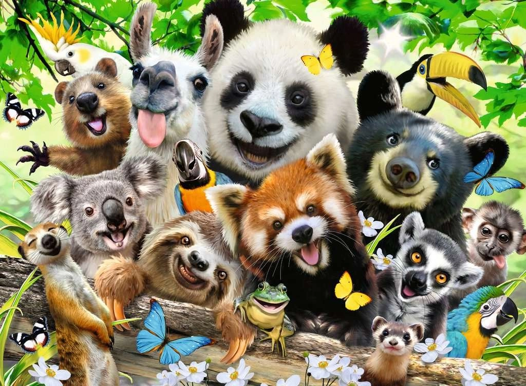 E-shop Ravensburger Zvířecí selfie XXL 300 dielov