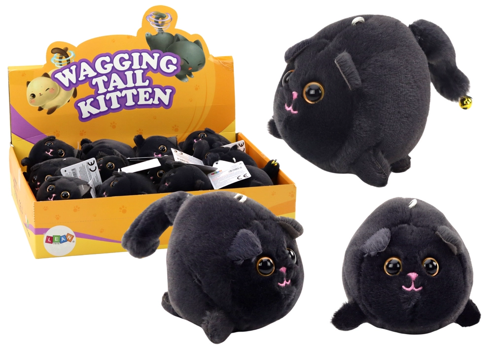 E-shop Plyšová mačka Stretch Jumping Mascot Black