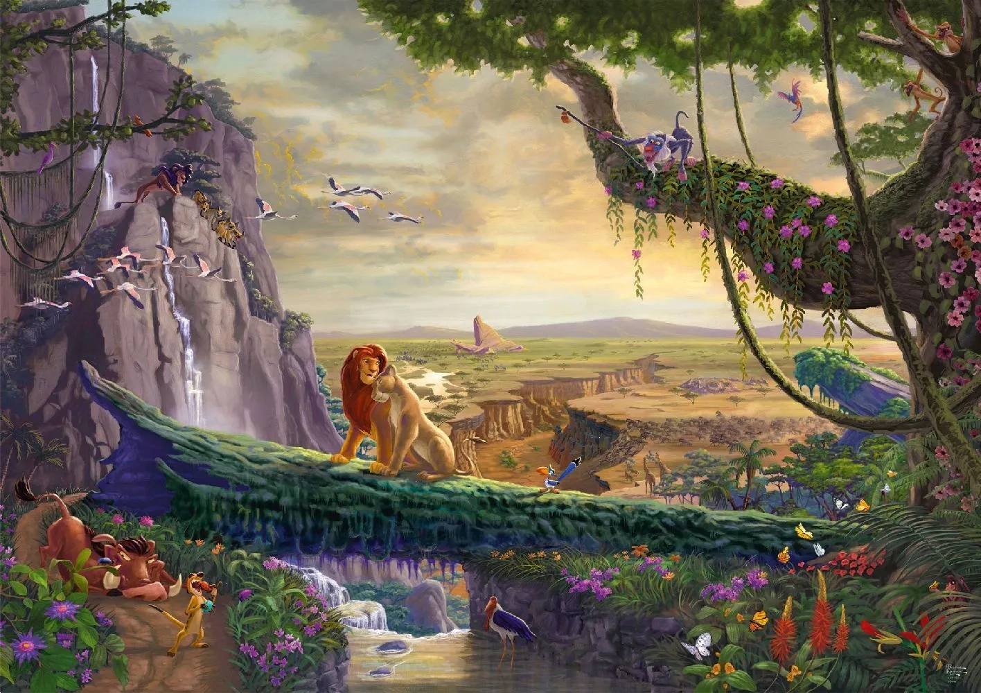 E-shop Schmidt Spiele Disney Dreams Collection Leví kráľ Návrat na Pride Rock Thomas Kinkade pre dospelých 6000 dielov