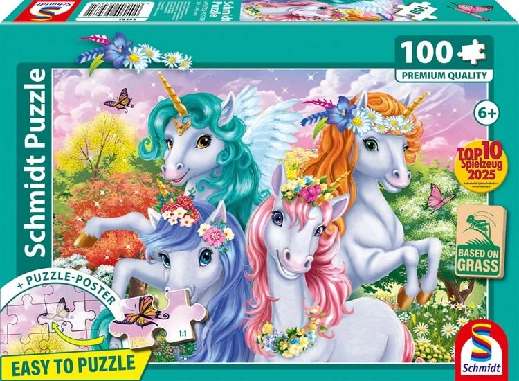 Schmidt puzzle Snímka jednorožcov 100 dielikov