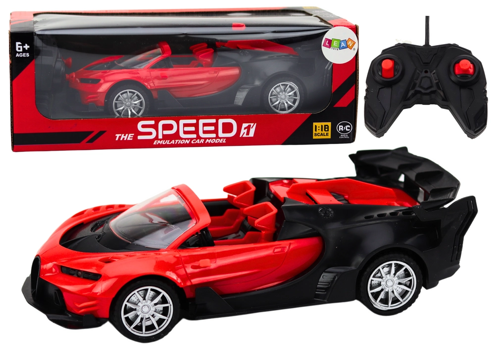 E-shop Športové auto na diaľkové ovládanie 1:18 Červené