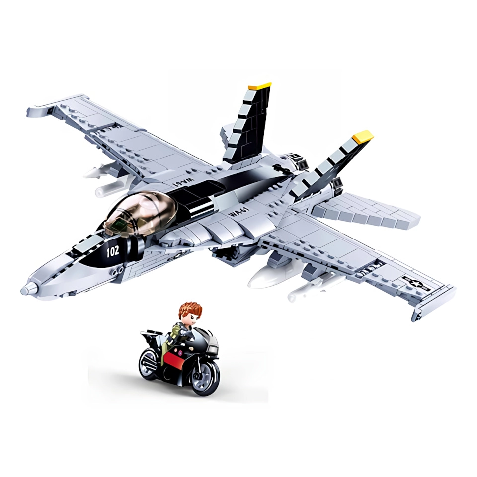 E-shop Sluban B0928 Stíhačka F/A-18 Super Bumblebee