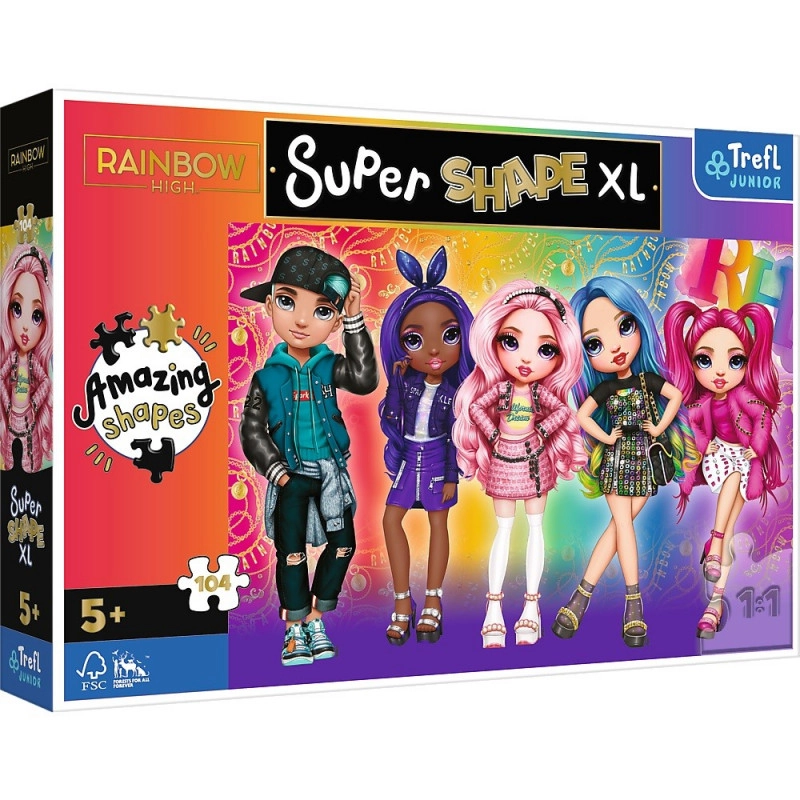 E-shop TREFL Super Shape XL Rainbow High: Styl 104 dielov