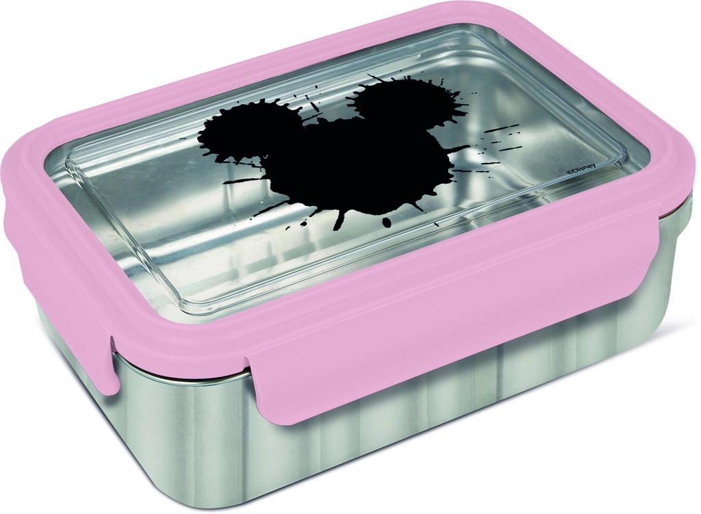 E-shop Stor nerezová dóza / krabička na jedlo Mickey Mouse Pink Hermetico 1020ml 03930