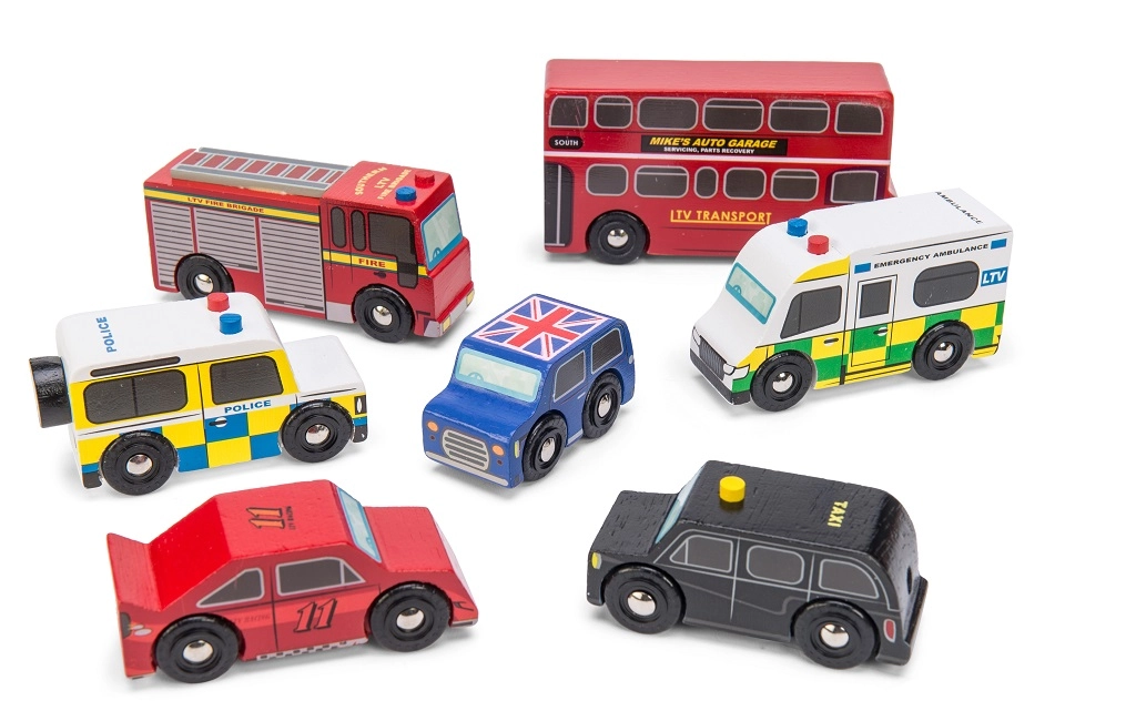 E-shop Le Toy Van londýnska sada drevených autíčok